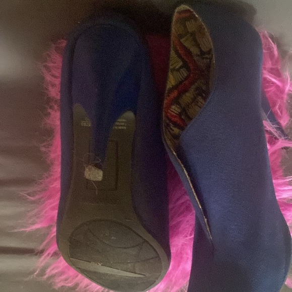 Christian Soriano blue suede shoes - Picture 4 of 6